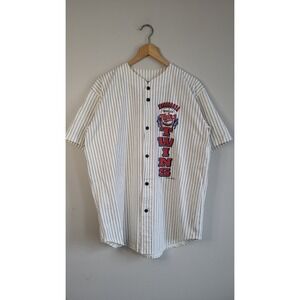 Vintage 1993 Minnesota Twins MLB Baseball Jersey Teamwork Pinstripe Mens XL USA